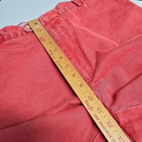Peter Millar Pants Men 38 (Fits 34x33) Red Straight‎ Chino Pima Cotton Twill - Picture 10 of 13